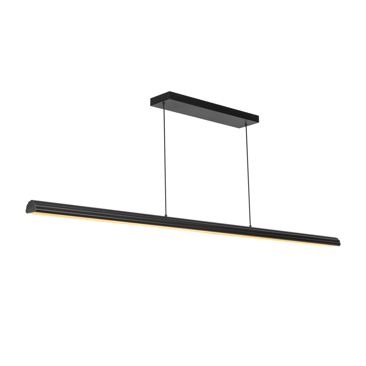 Jacob Linear LED Pendant 60", Matte Black