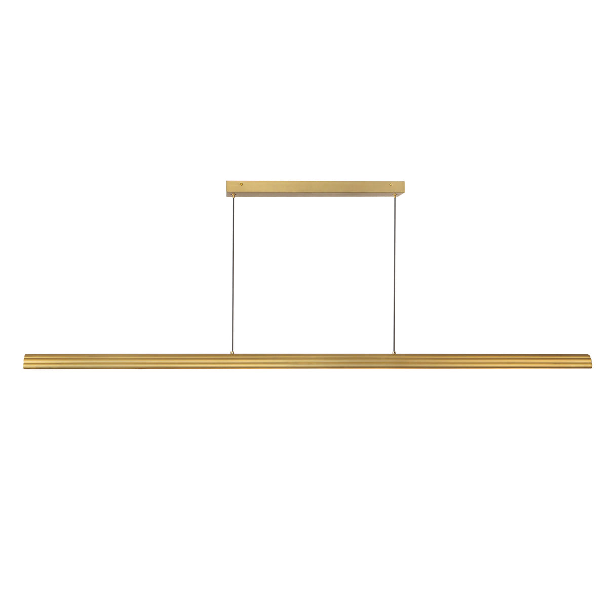 Jacob Linear LED Pendant 60", Brushed Brass