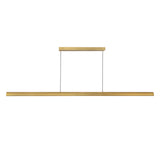Jacob Linear LED Pendant 60", Brushed Brass