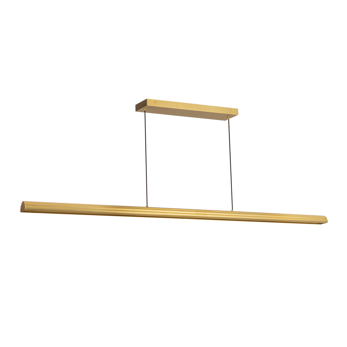 Jacob Linear LED Pendant 60", Brushed Brass
