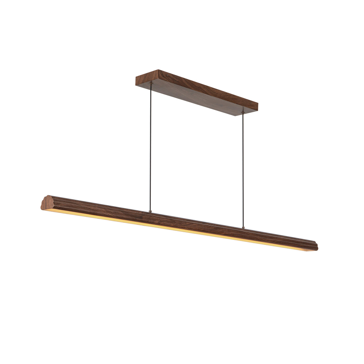 Jacob Linear LED Pendant 48", Walnut