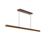 Jacob Linear LED Pendant 48", Walnut