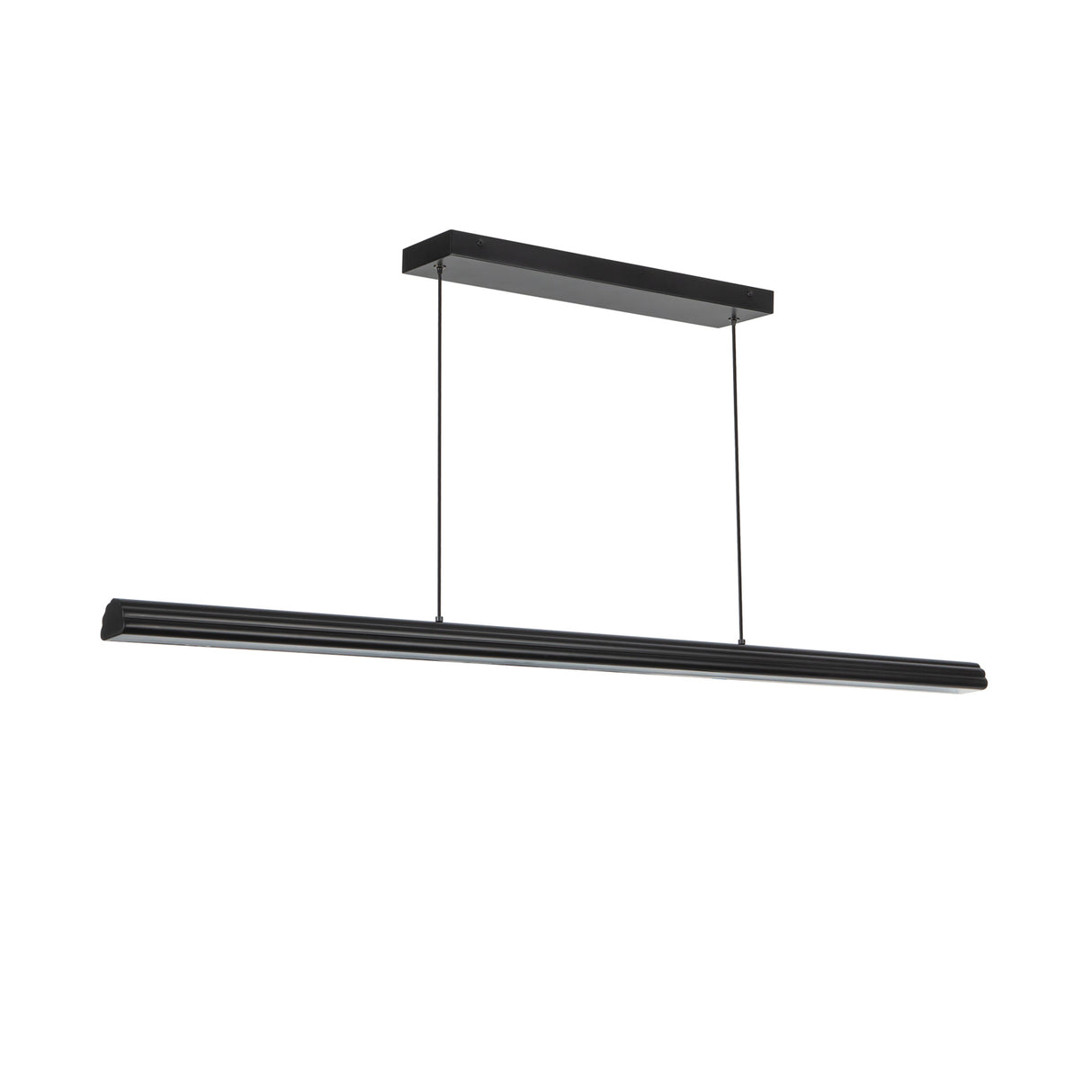 Jacob Linear LED Pendant 48", Matte Black