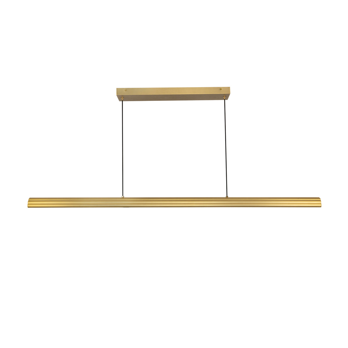 Jacob Linear LED Pendant 48", Brushed Brass