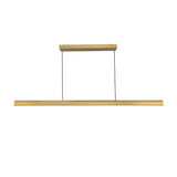 Jacob Linear LED Pendant 48", Brushed Brass