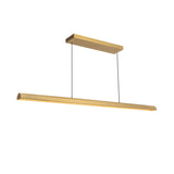 Jacob Linear LED Pendant 48", Brushed Brass