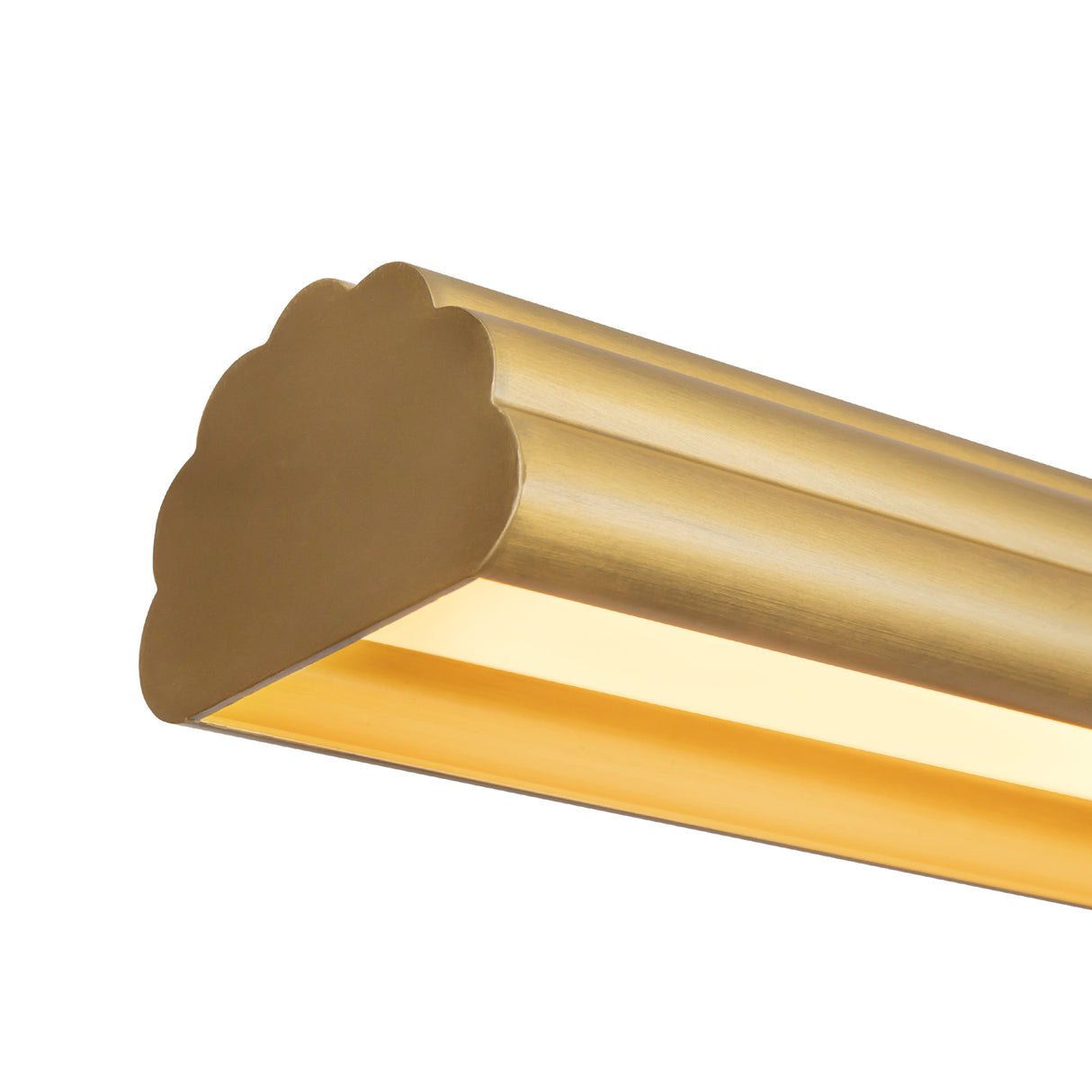 Jacob Linear LED Pendant 48", Brushed Brass