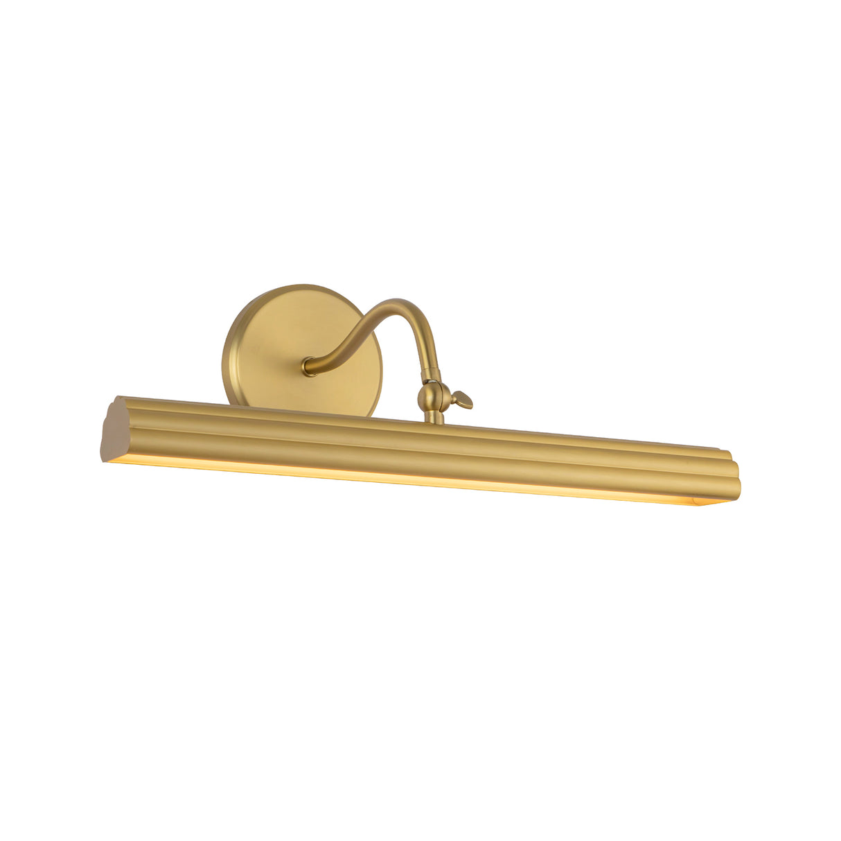 Jacob LED Picture Light 18", Brushed Brass