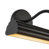 Jacob LED Picture Light 14", Matte Black