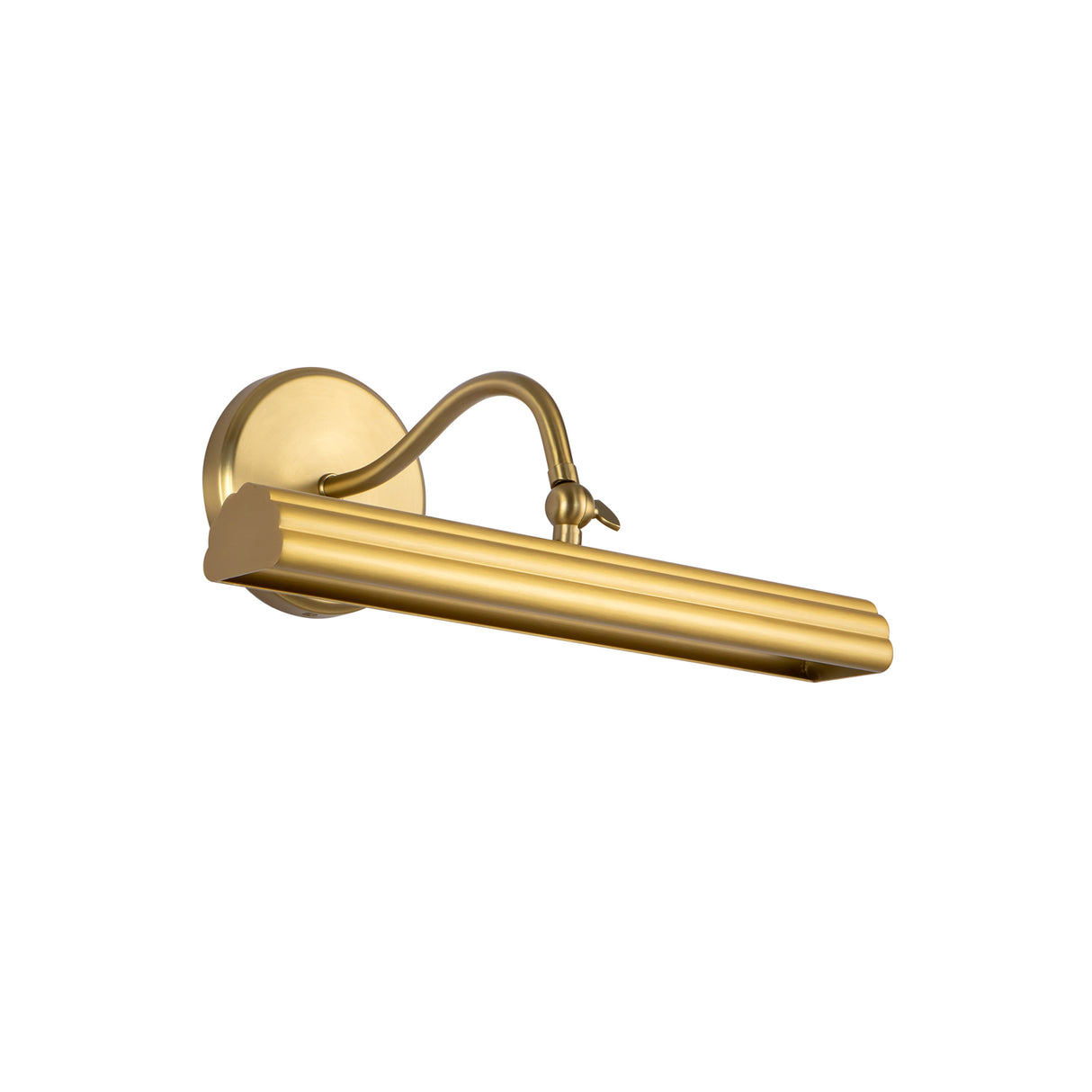 Jacob LED Picture Light 14", Brushed Brass