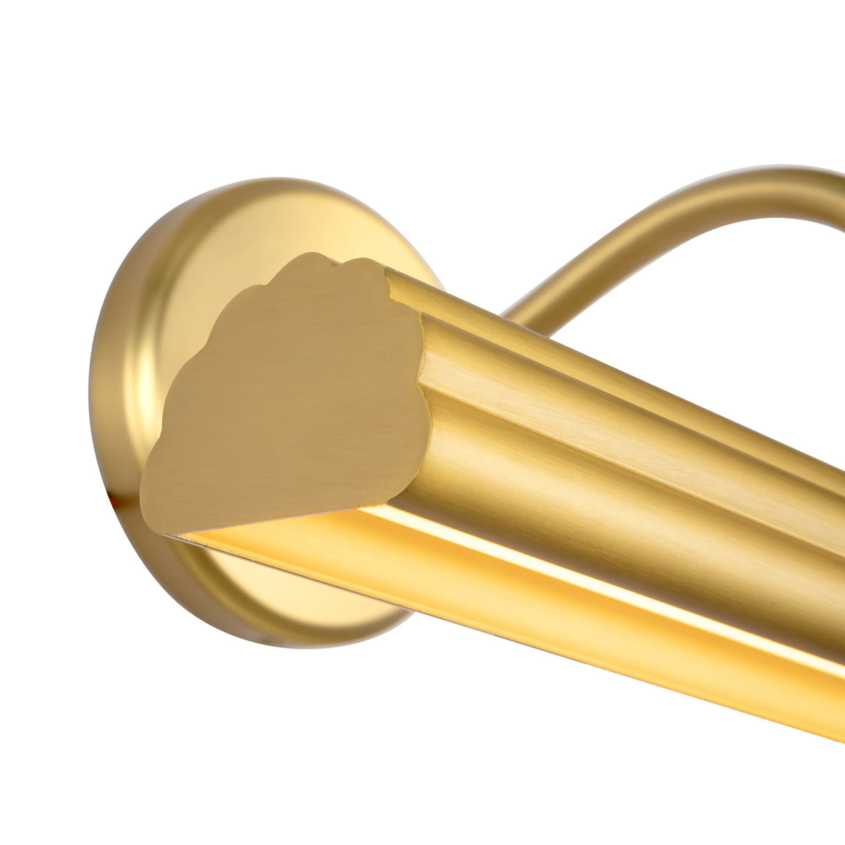 Jacob LED Picture Light 14", Brushed Brass