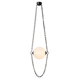 Cariselle LED Pendant 14", Urban Bronze and Cloud Glass