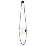 Cariselle LED Pendant 14", Urban Bronze and Cloud Glass