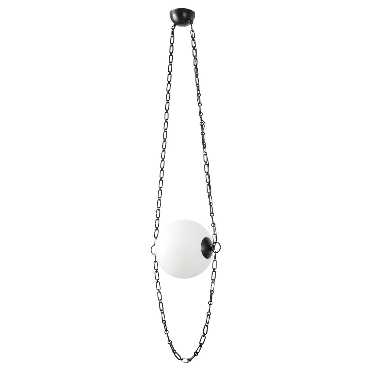 Cariselle LED Pendant 14", Urban Bronze and Cloud Glass