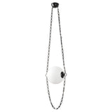 Cariselle LED Pendant 14", Urban Bronze and Cloud Glass