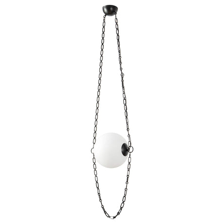 Cariselle LED Pendant 14", Urban Bronze and Cloud Glass