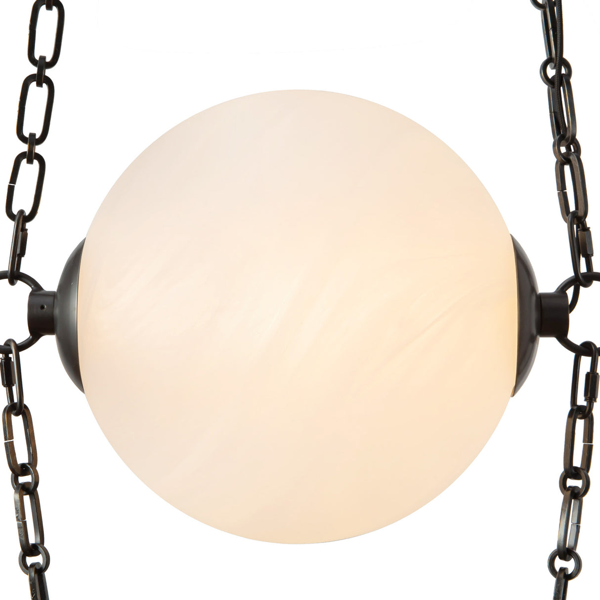 Cariselle LED Pendant 14", Urban Bronze and Cloud Glass