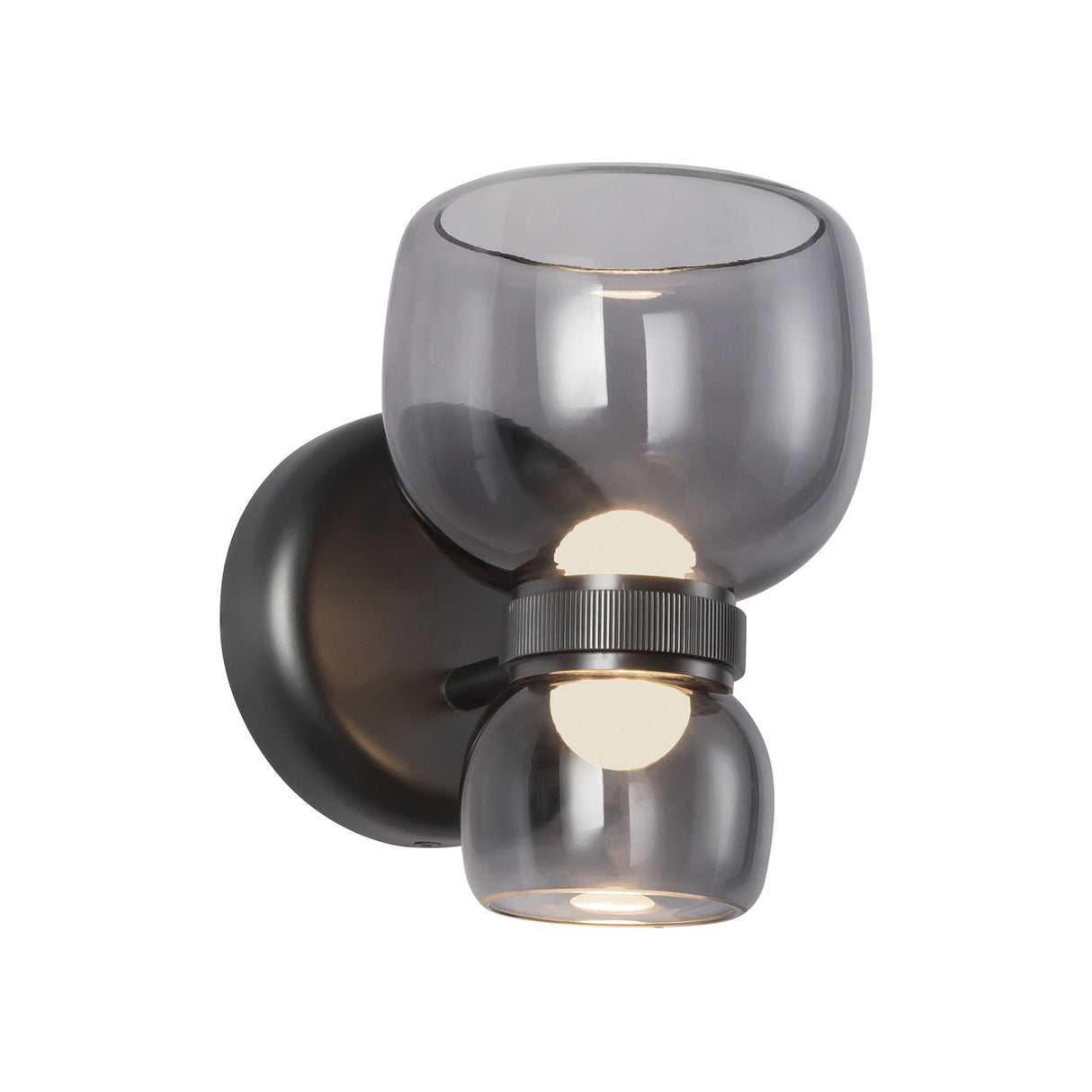 Brann LED Wall Sconce 8", Urban Bronze and Smoke Glass
