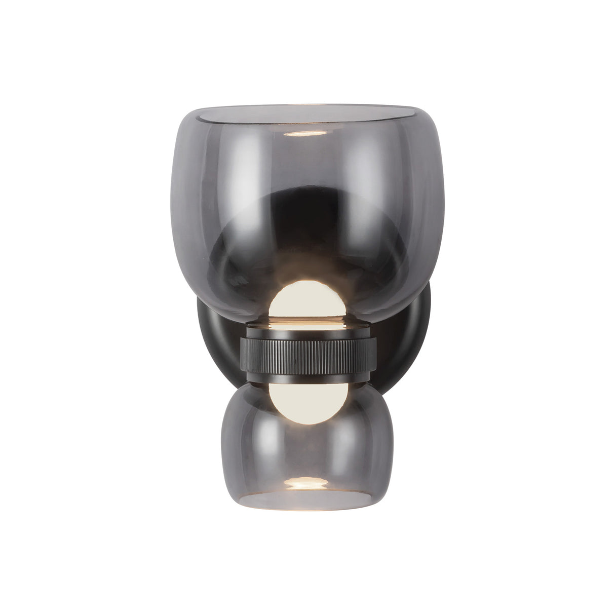 Brann LED Wall Sconce 8", Urban Bronze and Smoke Glass