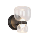 Brann LED Wall Sconce 8", Urban Bronze and Clear Glass