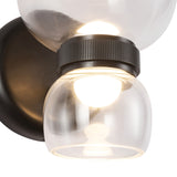 Brann LED Wall Sconce 8", Urban Bronze and Clear Glass