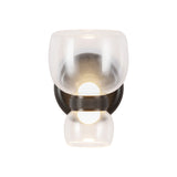 Brann LED Wall Sconce 8", Urban Bronze and Clear Glass