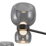 Brann LED Chandelier 36", Urban Bronze and Smoke Glass