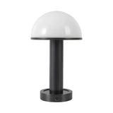 Damon Rechargeable Table Lamp 9", Urban Bronze and Opal Glass