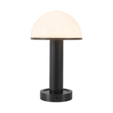 Damon Rechargeable Table Lamp 9", Urban Bronze and Opal Glass
