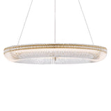 Amir Large LED Chandelier 30", Modern Brass