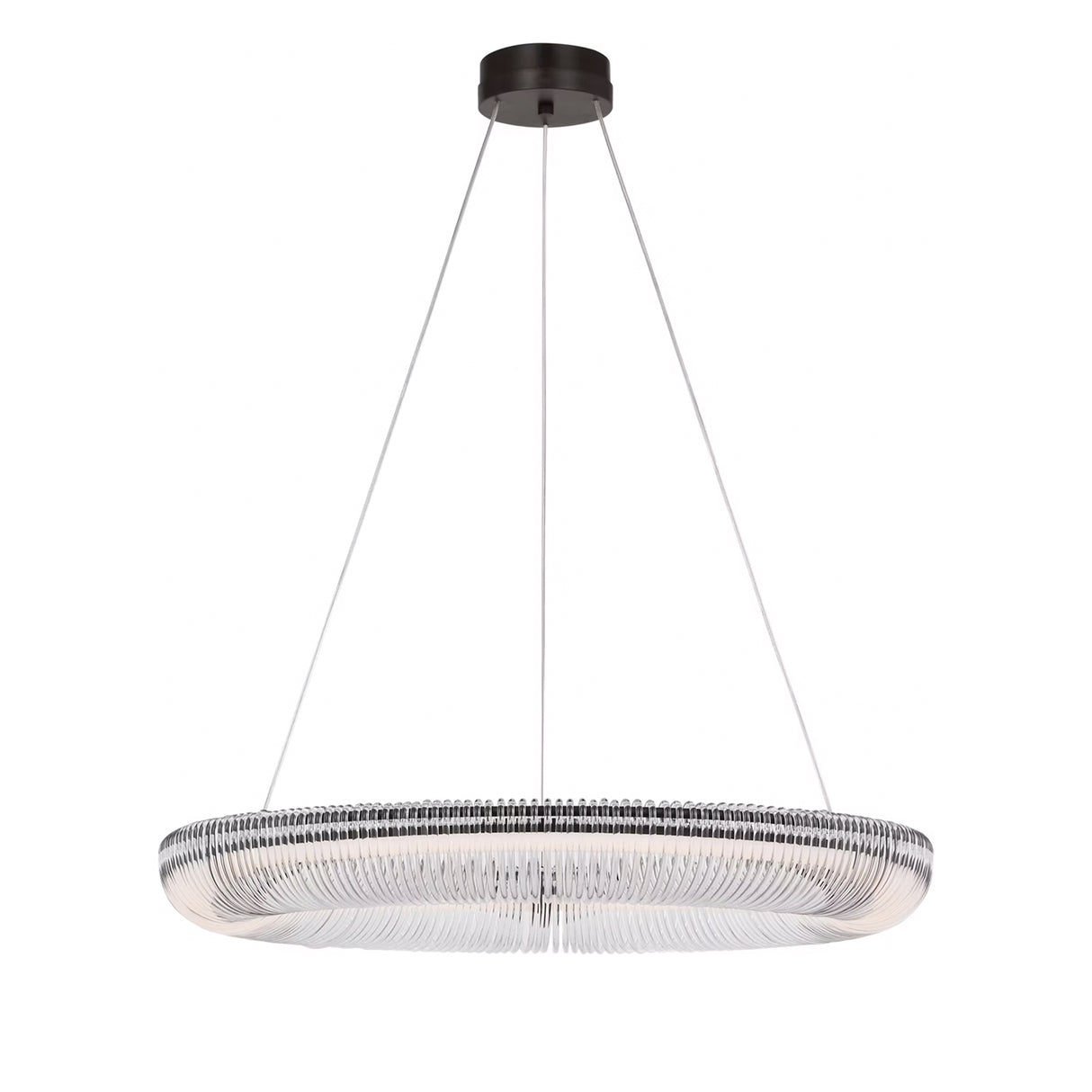 Amir Large LED Chandelier 30", Aged Iron