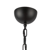 Rubina 4 Light Chandelier 27", Matte Black