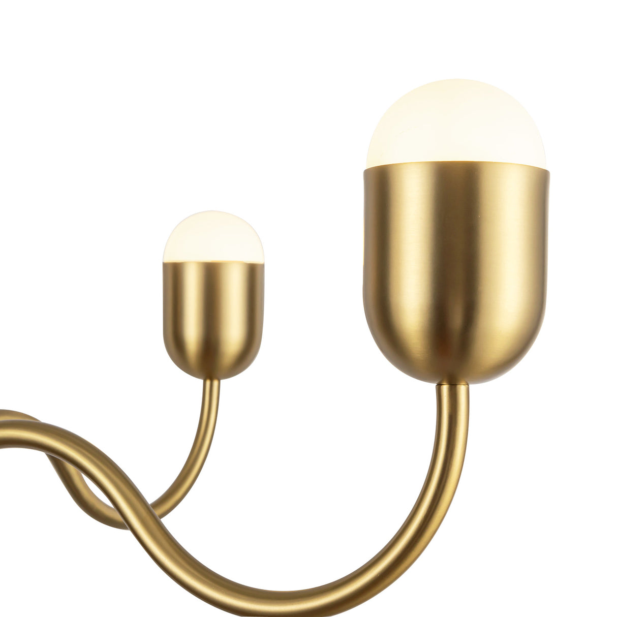 Rubina 4 Light Chandelier 39", Brushed Brass