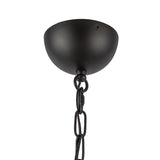 Rubina 4 Light Chandelier 39", Matte Black
