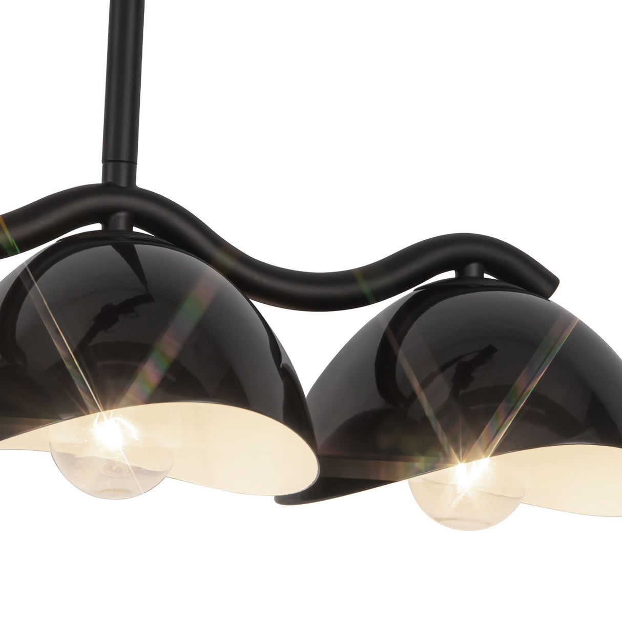 Sadira 7 Light Linear Pendant 42", Black