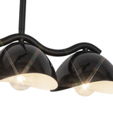 Sadira 7 Light Linear Pendant 42", Black