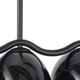 Sadira 7 Light Linear Pendant 42", Black