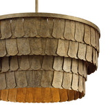 Barina Semi-Flush 21", Distressed Brushed Brass