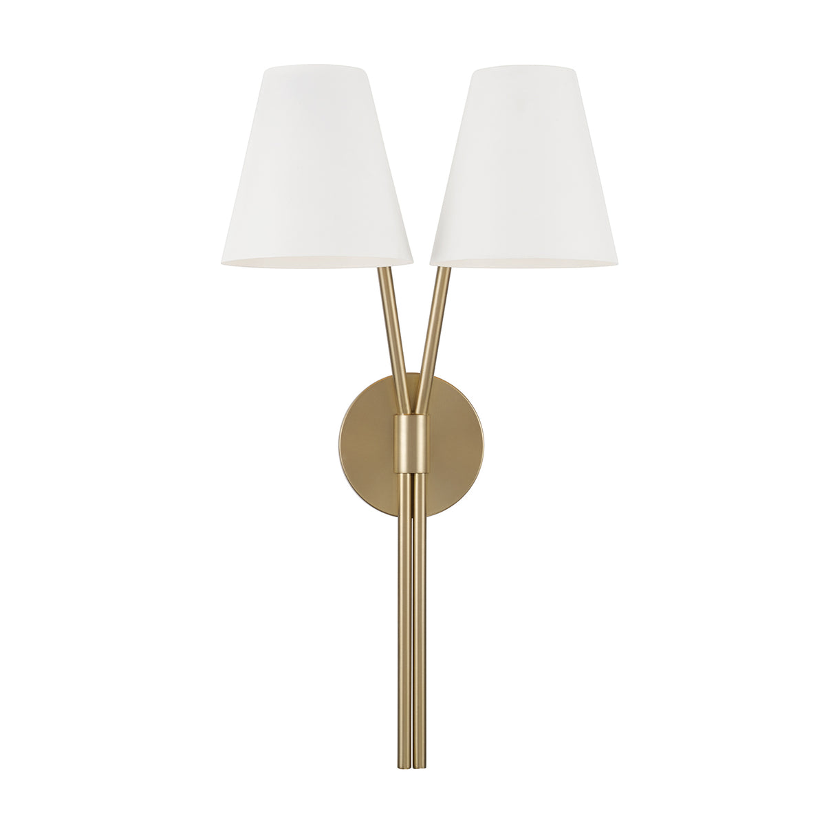 Althea Double Wall Sconce 23", Aged Brass