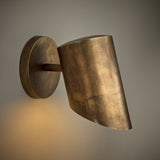 Kitt 1 Light Wall Sconce 8", Oxidized Brass