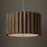 Riverton Large Pendant 26", Espresso and Matte Brass