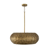 Benicio Pendant 26", Burnished Patina Brass