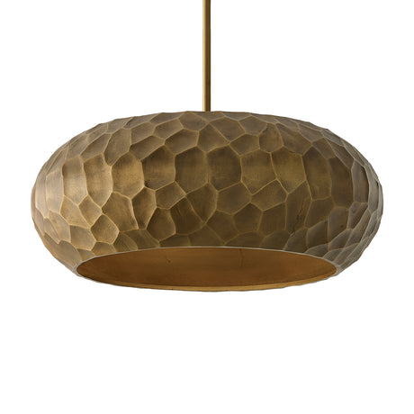 Benicio Pendant 26", Burnished Patina Brass