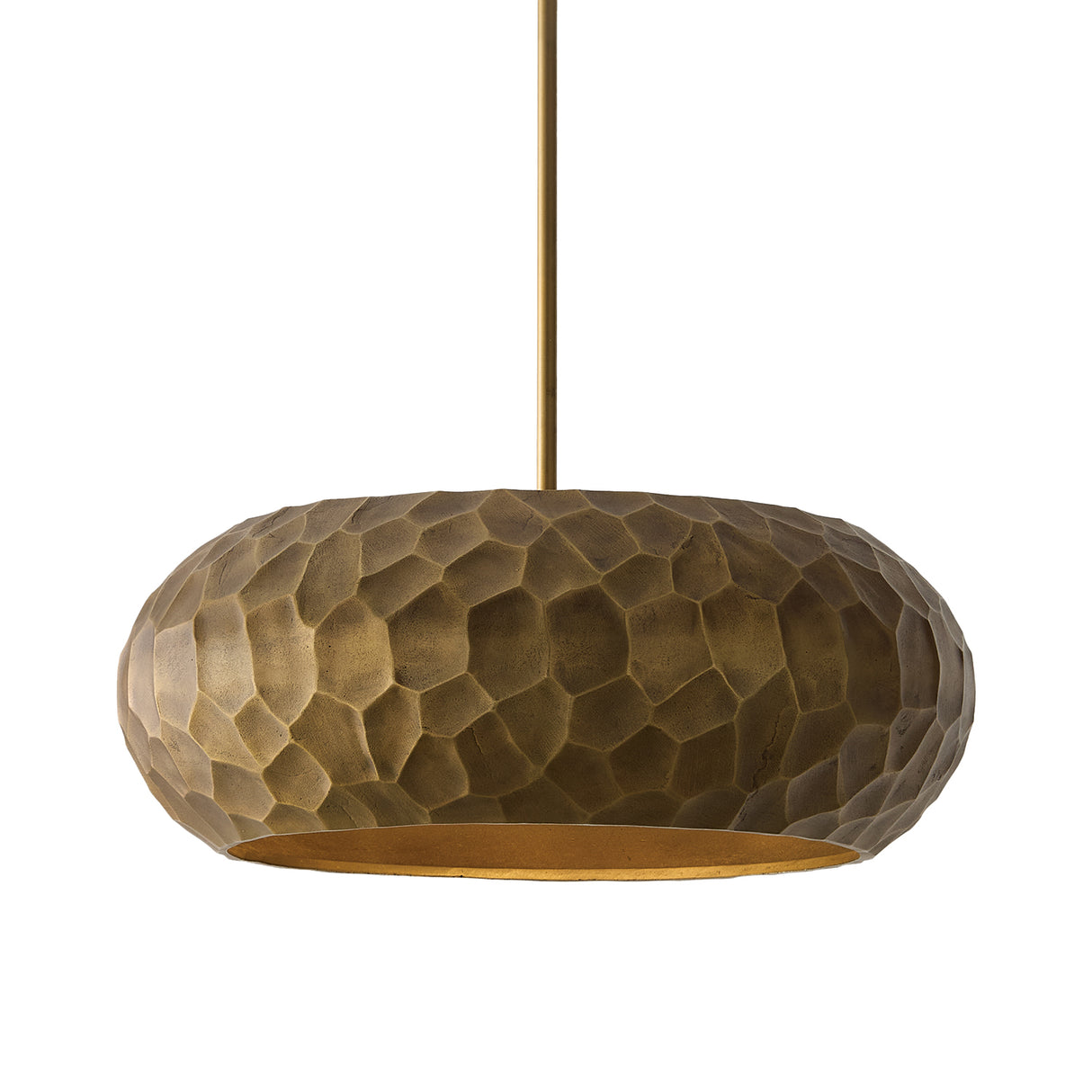 Benicio Pendant 26", Burnished Patina Brass