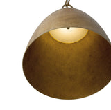 Blaise LED Pendant 13", Feathered Brass