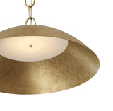 Blaise LED Pendant 24", Feathered Brass