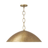 Blaise LED Pendant 24", Feathered Brass
