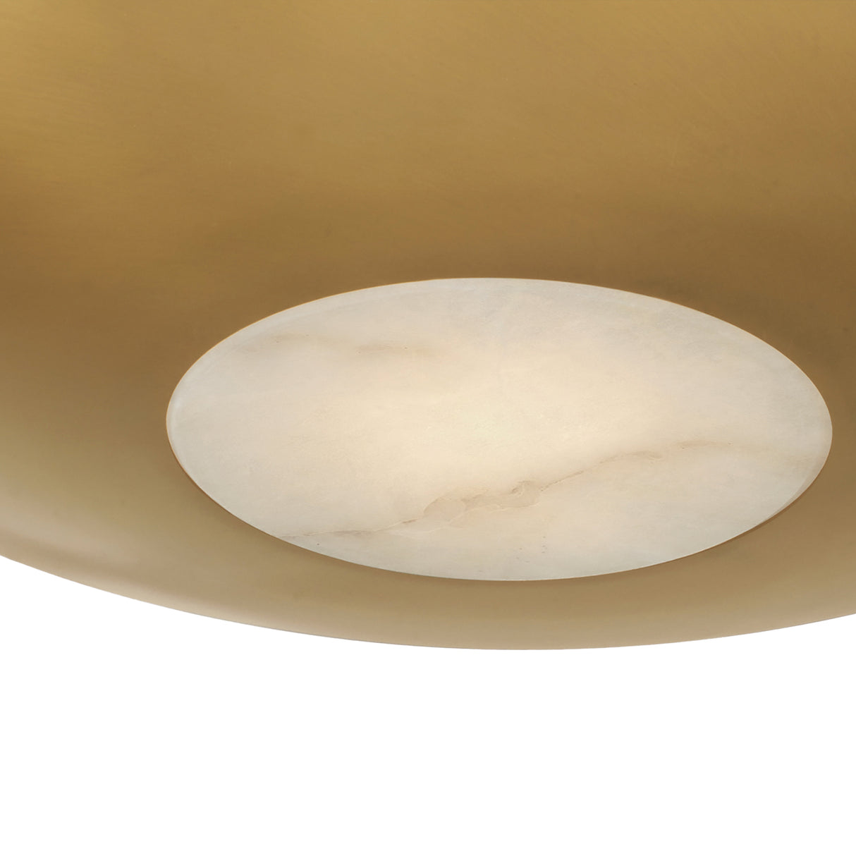 Calix Large Pendant 22", Aged Brass and Alabaster
