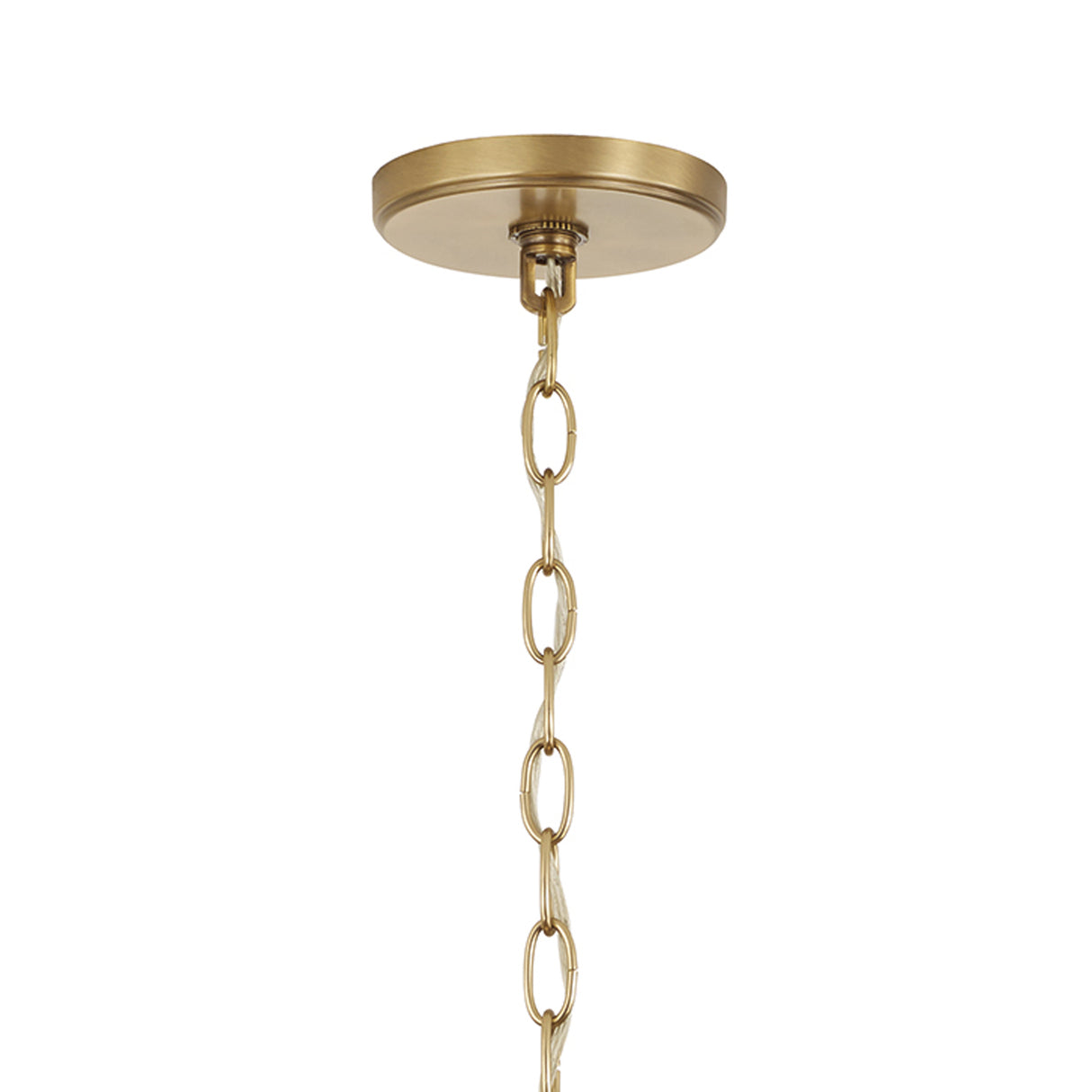 Calix Large Pendant 22", Aged Brass and Alabaster