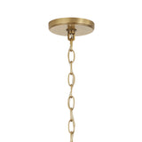 Calix Large Pendant 22", Aged Brass and Alabaster